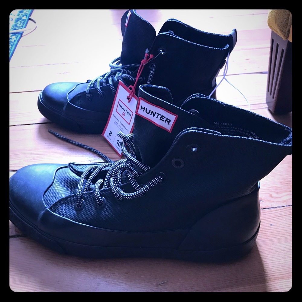 Hunter for Target high top rain sneaks